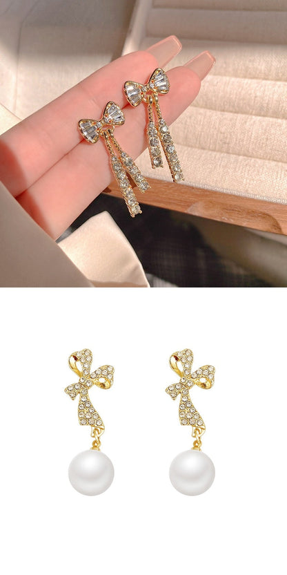 INS Butterfly Rhinestone Earrings – Fashionable & Elegant Jewelry CJ