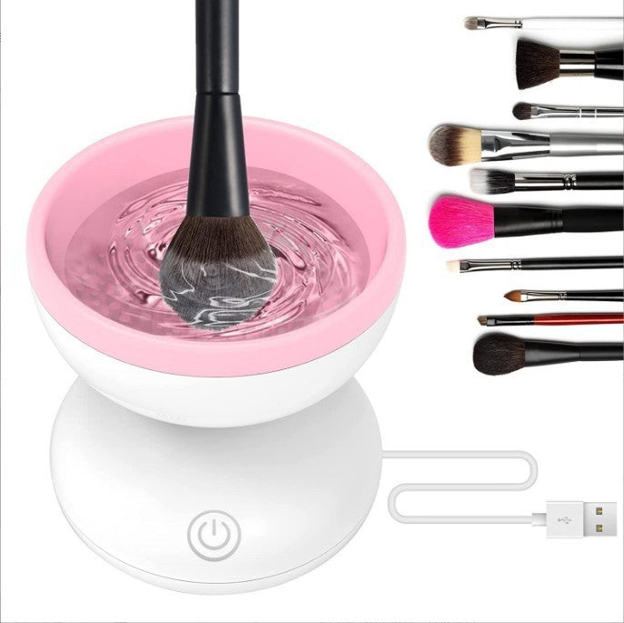 Electric Makeup Brush Cleaner – Portable Automatic USB Tool for All Brush Sizes CJ
