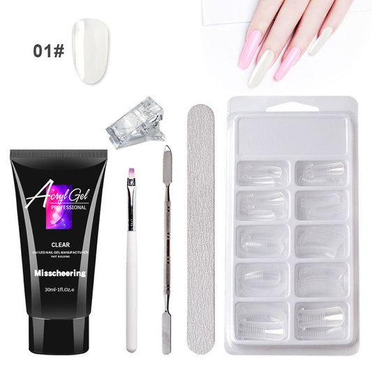 Painless Extension Gel Nail Art – Quick Crystal Gel Set Without Paper Holder CJ