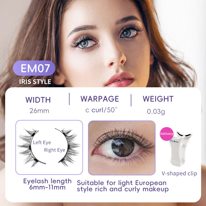 Natural Magnetic False Eyelashes – Soft Mink Hair, Easy to Wear Daily Lashes