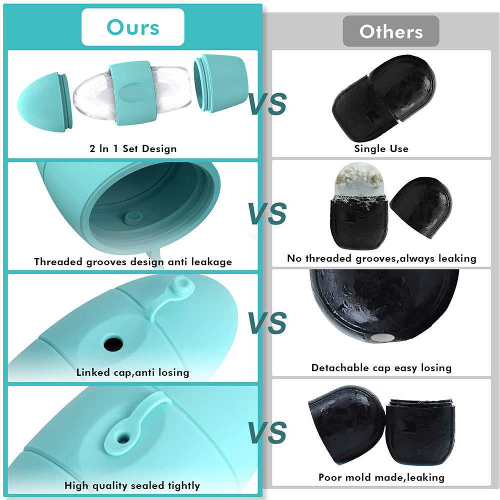 Silicone Ice Face Roller – Pore Tightening, Dark Circle Removal & Skin Massage Tool