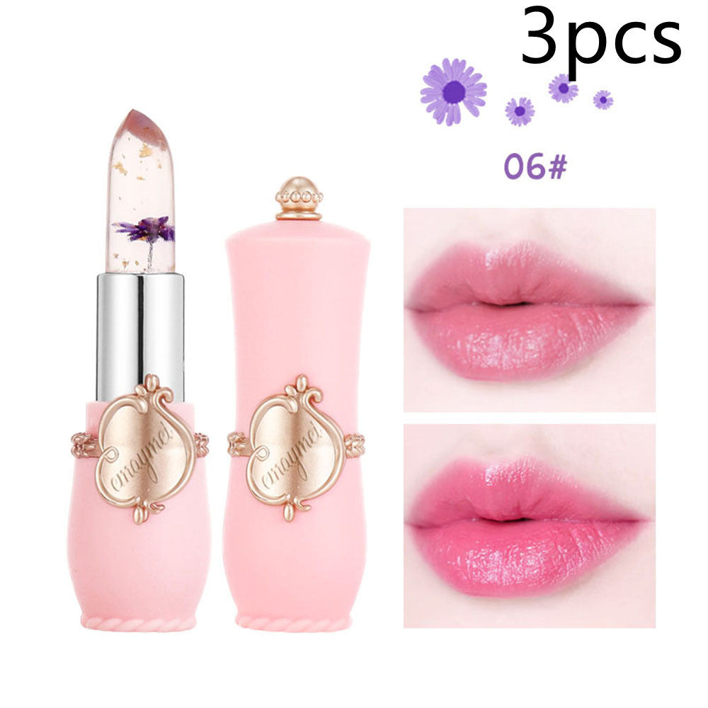 Maymei Color Changing Lip Balm – Moisturizing Lipstick with Dried Flower Inside