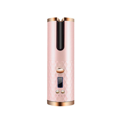 Rechargeable Automatic Hair Curler – Portable Ceramic Curling Iron with LCD Display CJ