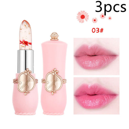 Maymei Color Changing Lip Balm – Moisturizing Lipstick with Dried Flower Inside