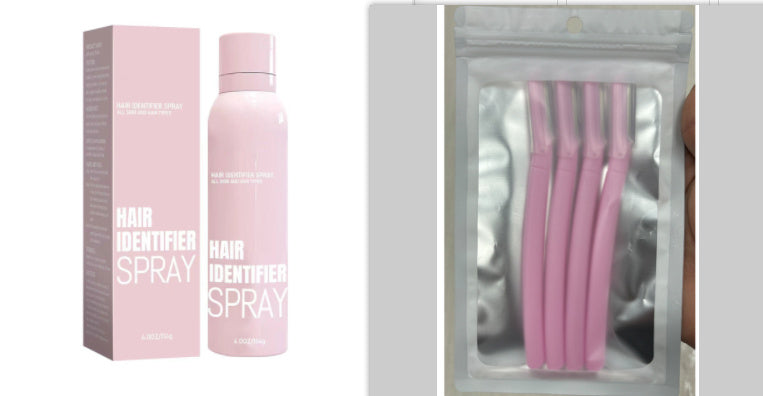 Hair Identifier Spray Set – Moisturizing Dermaplaner Spray for Face Shaving CJ