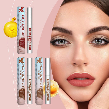 Peel-Off Lip Gloss and Lip Liner – Waterproof, Long-Lasting Tattoo Effect, Hydrating Matte Finish