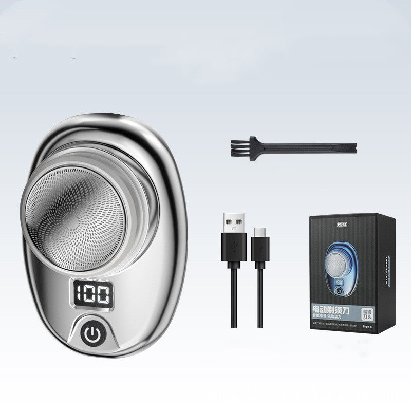 Digital Waterproof Portable Electric Shaver – Travel-Friendly Rechargeable Razor CJ