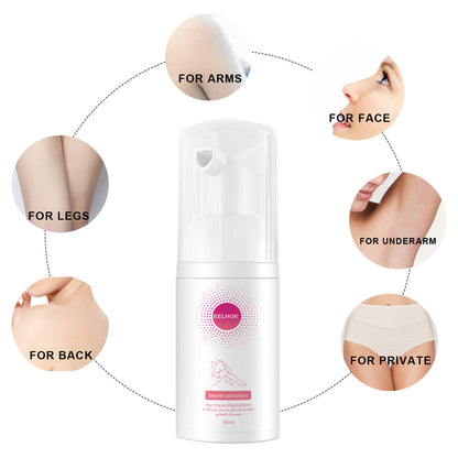 Gentle Hair Removal Spray – 30ml/100ml Depilatory Foam for Armpits and Legs