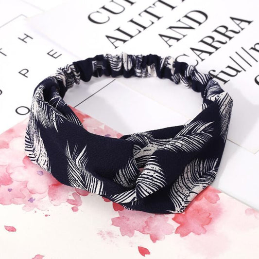 Women's Retro Printed Headband – Stylish Hair Accessory for Everyday Wear CJ
