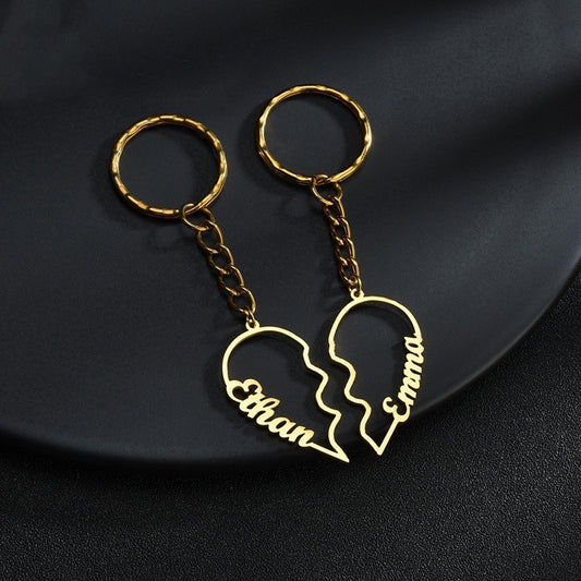 Customizable DIY English Letter Stainless Steel Keychain – Personalizable Gift