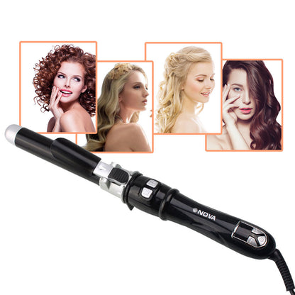 Rotating Automatic Curling Iron – 30s Fast-Heating Hair Waver & Styling Wand