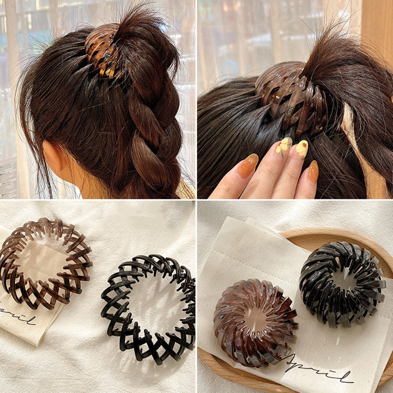 Women Hair Coiler Hairpin High Ponytail Holder