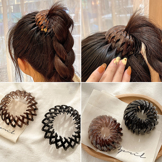 Women Hair Coiler Hairpin High Ponytail Holder
