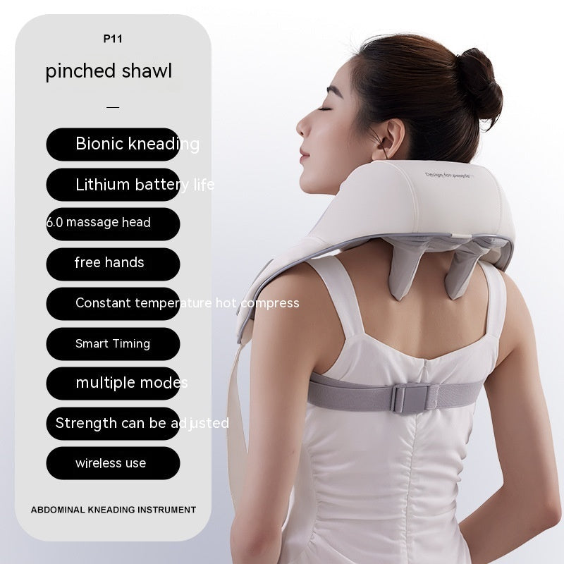 Electric Shoulder & Neck Massager – Oblique Muscle Kneading Clip for Pain Relief and Relaxation CJ