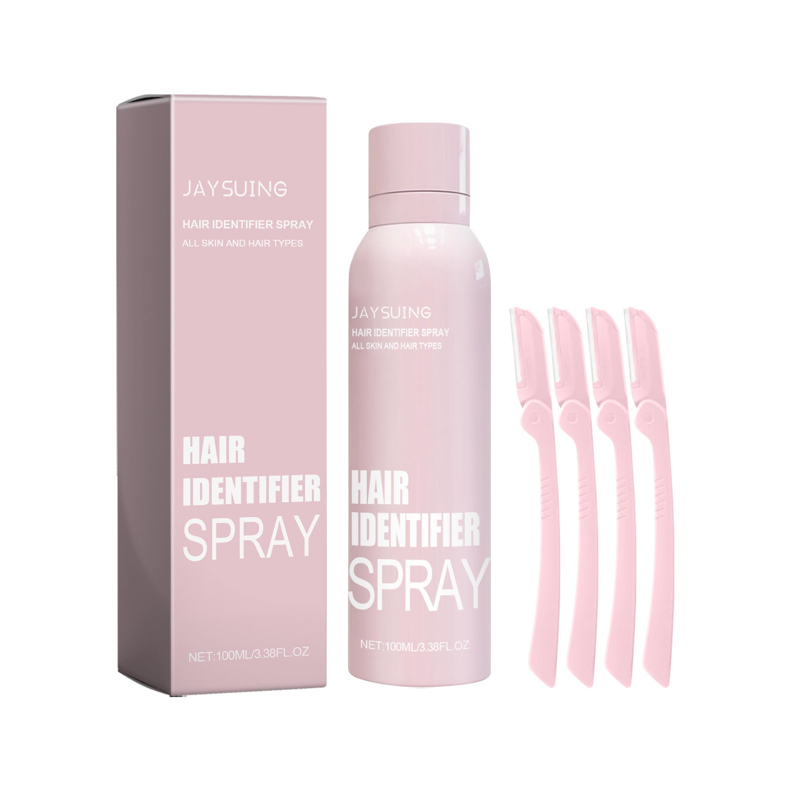 Hair Identifier Spray Set – Moisturizing Dermaplaner Spray for Face Shaving CJ