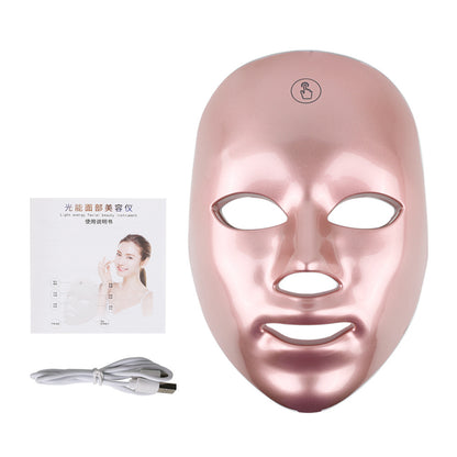 Touch Screen 7-Color LED Light Therapy Mask – Photon Skin Rejuvenation and Anti-Aging Facial Treatment