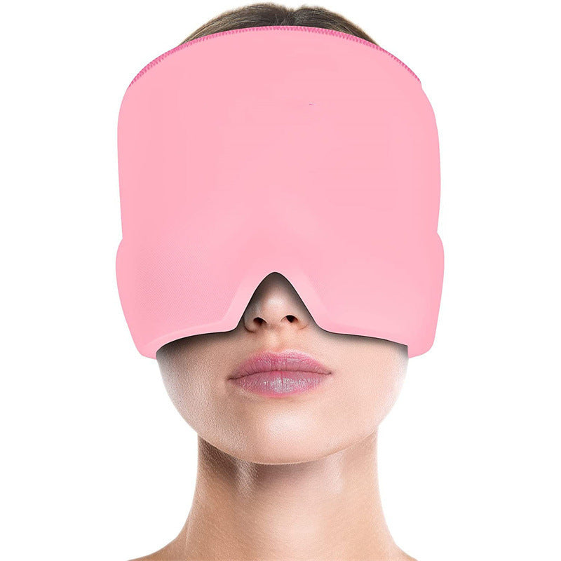 Migraine Relief Hat Cold Therapy Migraine Relief Products Comfortable Head Wrap Ice Pack Eye Mask For Puffy Eyes CJ