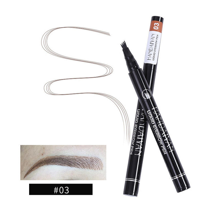 4-Head Liquid Eyebrow Pencil – Multi-Function Tattoo & Shaping Eyebrow Tool CJ