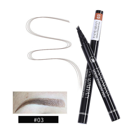 4-Head Liquid Eyebrow Pencil – Multi-Function Tattoo & Shaping Eyebrow Tool CJ