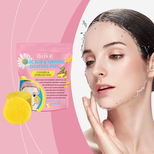 Kojic Acid Turmeric Cleansing Pads – Gentle Brightening Skin Care