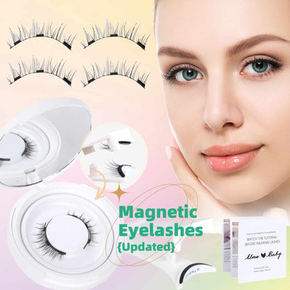 Natural Magnetic False Eyelashes – Soft Mink Hair, Easy to Wear Daily Lashes