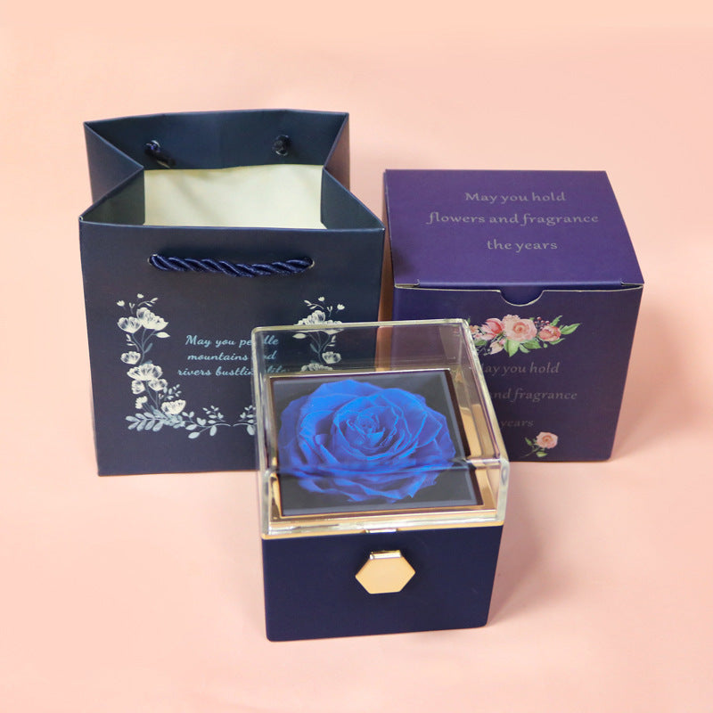 Luxury Rose Jewelry Box with Elegant Necklace – Creative Fashion Gift for Women CJ