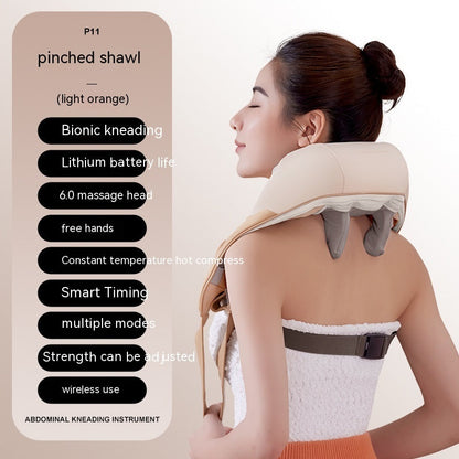Electric Shoulder & Neck Massager – Oblique Muscle Kneading Clip for Pain Relief and Relaxation CJ
