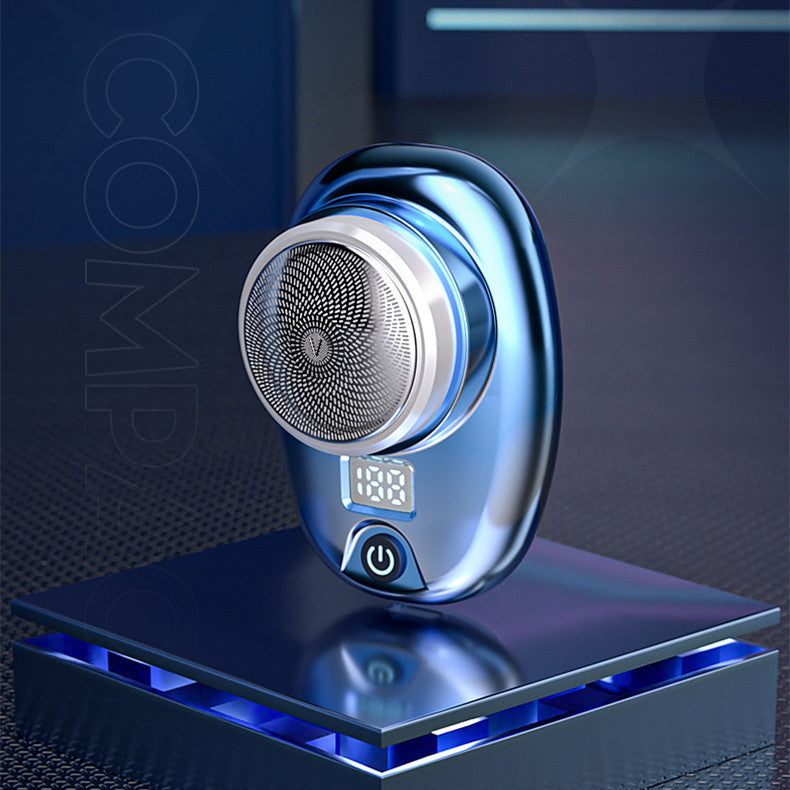 Digital Waterproof Portable Electric Shaver – Travel-Friendly Rechargeable Razor CJ