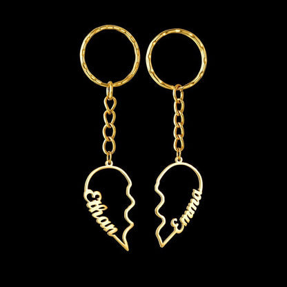 Customizable DIY English Letter Stainless Steel Keychain – Personalizable Gift