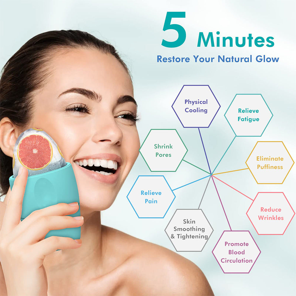 Silicone Ice Face Roller – Pore Tightening, Dark Circle Removal & Skin Massage Tool