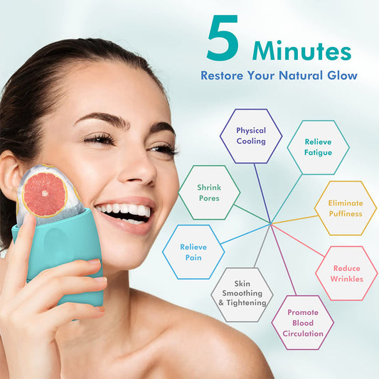 Silicone Ice Face Roller – Pore Tightening, Dark Circle Removal & Skin Massage Tool