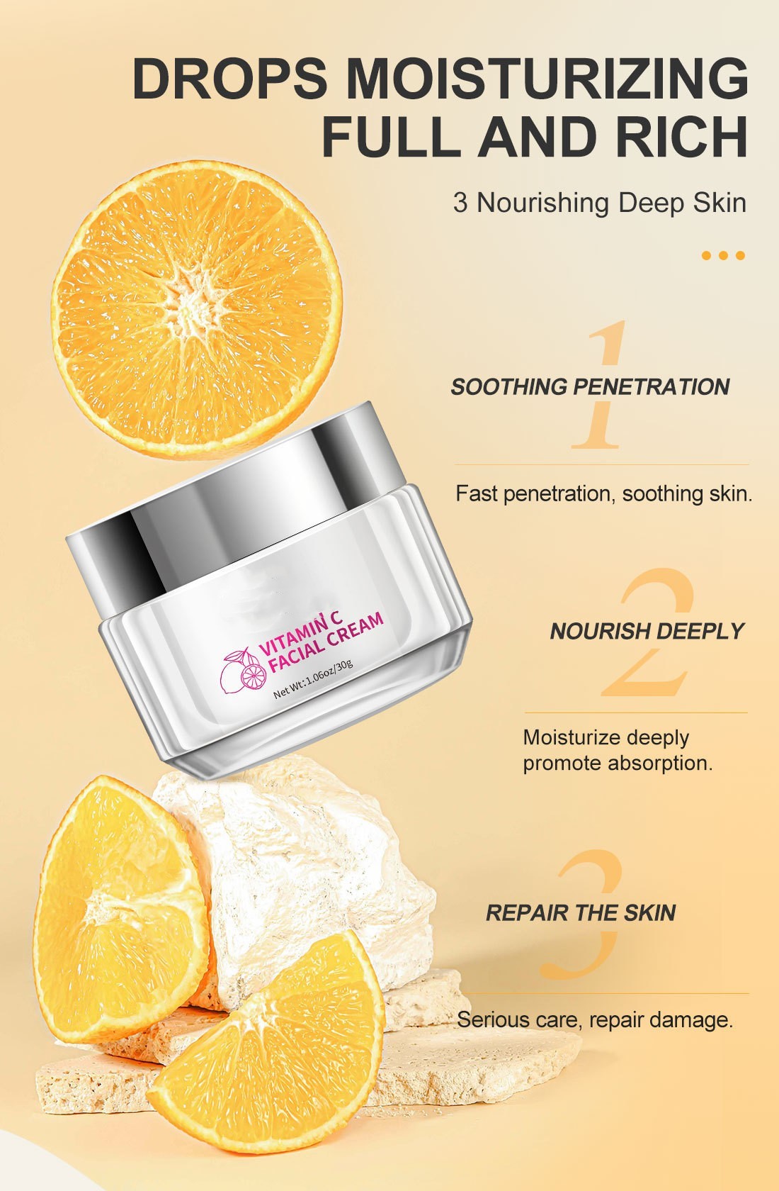 Vitamin C Face Cream – Brightening & Hydrating Skin Care Product CJ