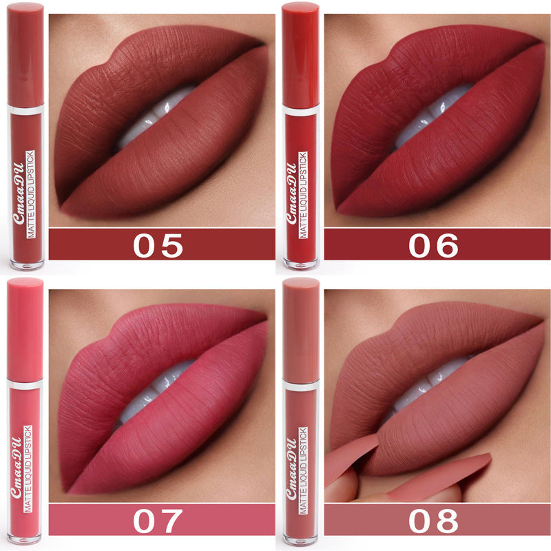 Long-Lasting Waterproof Matte Lipstick – Non-Stick Cup CJ
