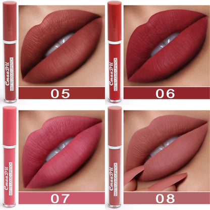 Long-Lasting Waterproof Matte Lipstick – Non-Stick Cup CJ