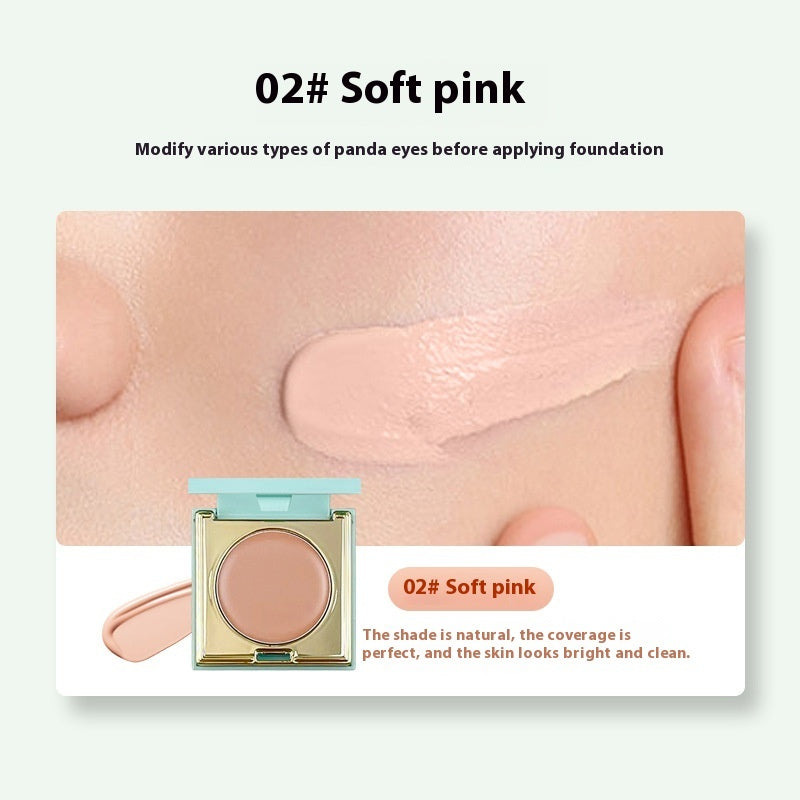 Soft & Balanced Waterproof Concealer – Sweatproof & Smear-Proof with Powder Puff