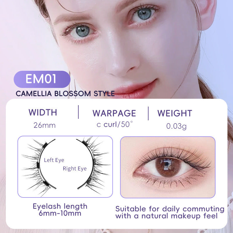 Natural Magnetic False Eyelashes – Soft Mink Hair, Easy to Wear Daily Lashes