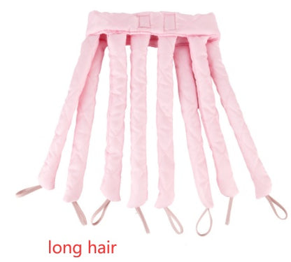 Silk Ribbon Hair Curlers – DIY Heatless Curling Rod Headband for Women