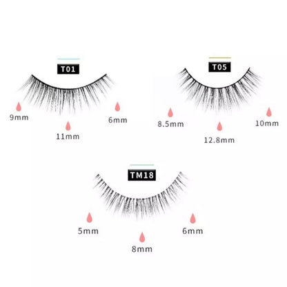 Reusable Magnetic Self-Adhesive Eyelashes – Easy, Natural, Waterproof False Lashes