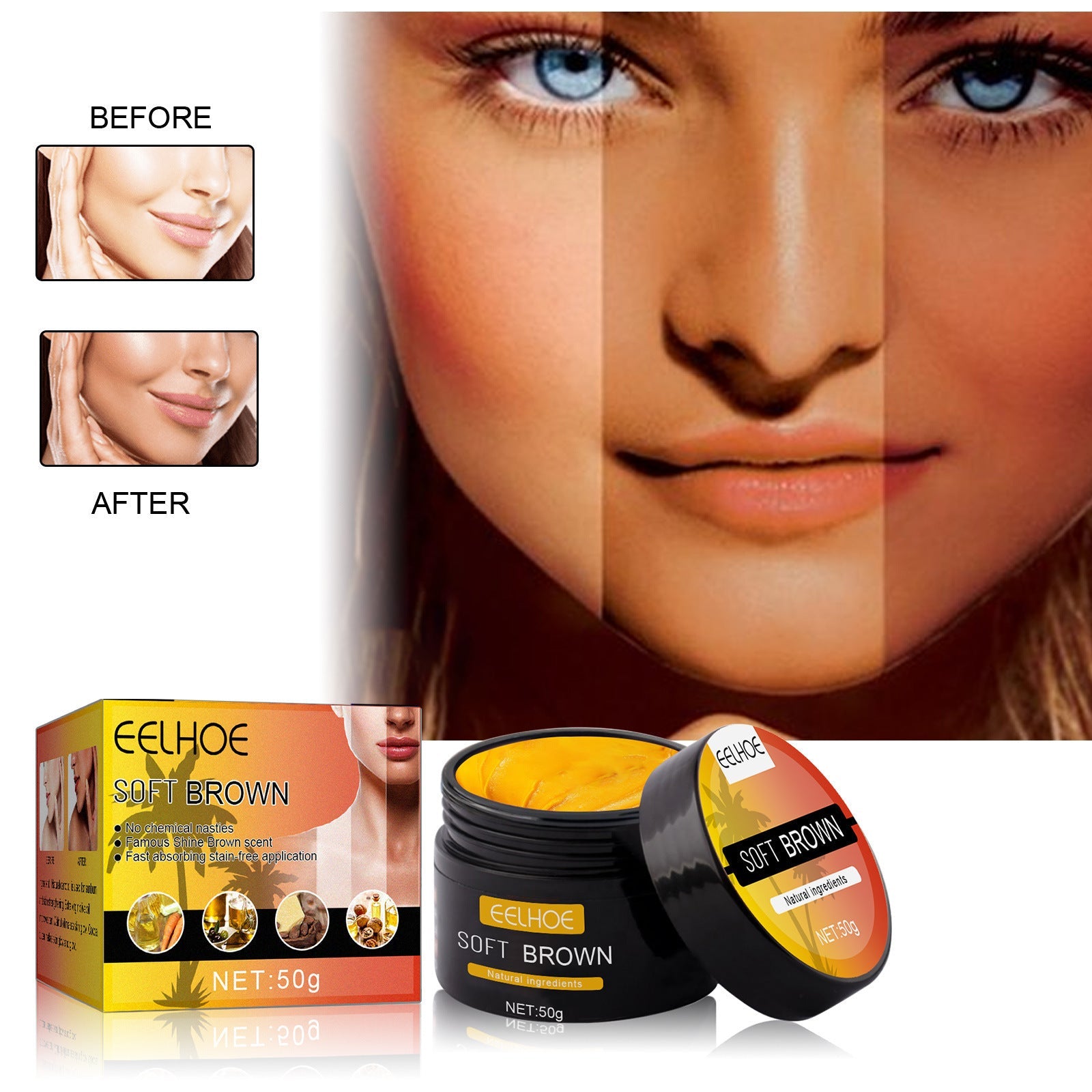 Wheat Complexion Body Tanning Moisturizer – Hydrating Lotion for a Sun-Kissed Glow CJ