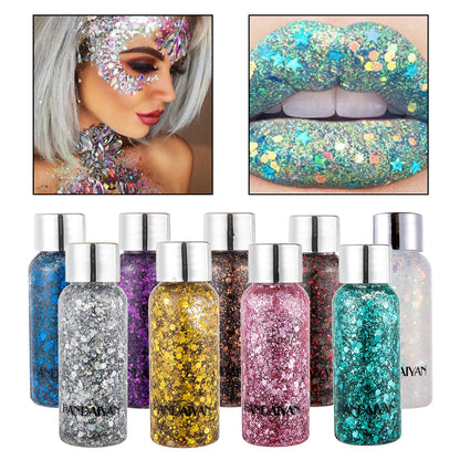 Multi-Purpose Glitter Gel – Eye, Nail, Hair, Body & Face Decoration