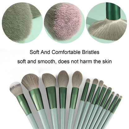 13-Piece Makeup Brush Set – Foundation, Concealer, Blush & Eyeshadow Brushes CJ