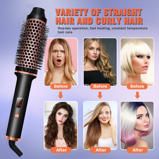 Multifunctional Hair Curler and Straightening Comb – Portable Household Hair Styling Tool