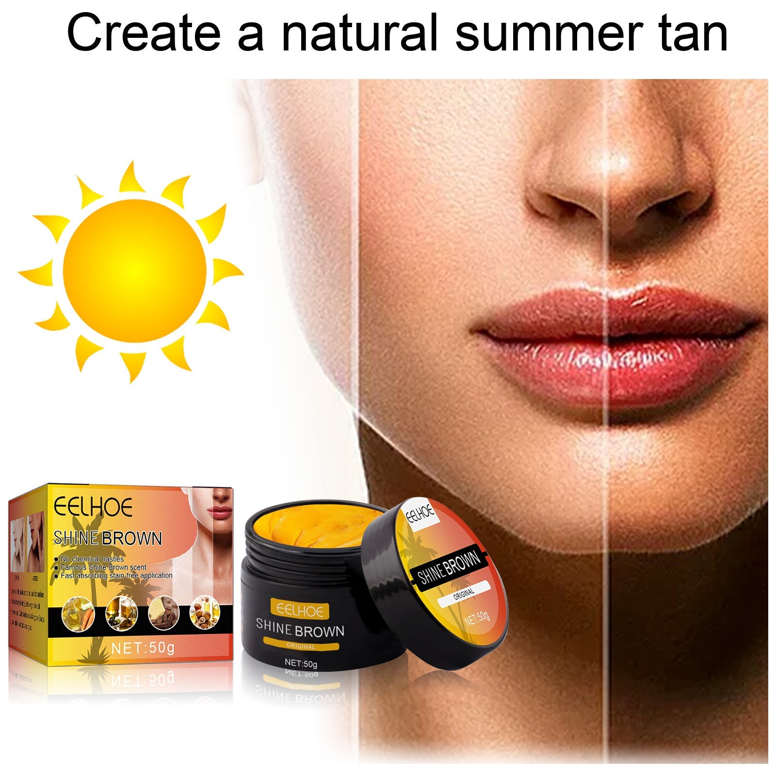 Wheat Complexion Body Tanning Moisturizer – Hydrating Lotion for a Sun-Kissed Glow CJ