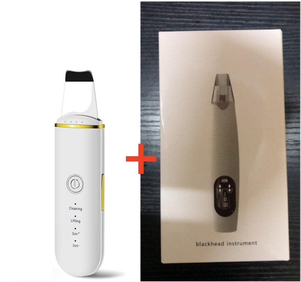 Ultrasonic Facial Cleanser – Peeling Machine for Blackhead and Deep Pore Removal CJ
