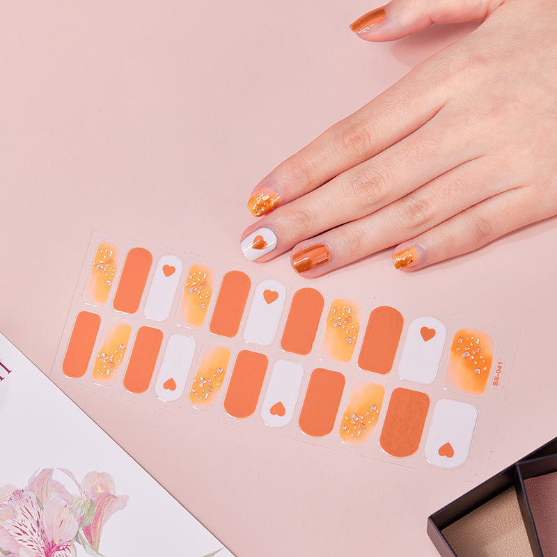 Rainbow Full-Coverage Cute Nail Stickers