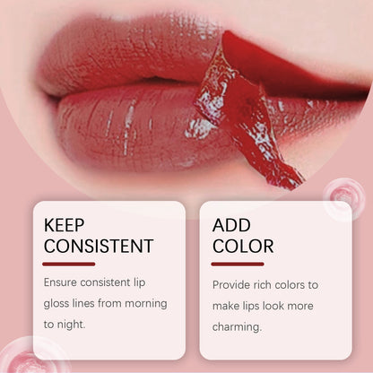 Peel-Off Lip Gloss and Lip Liner – Waterproof, Long-Lasting Tattoo Effect, Hydrating Matte Finish