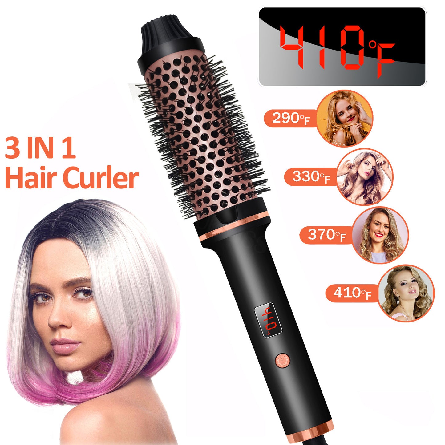 Multifunctional Hair Curler and Straightening Comb – Portable Household Hair Styling Tool