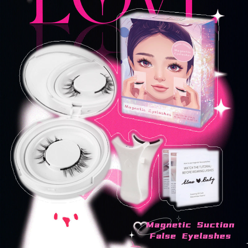 Natural Magnetic False Eyelashes – Soft Mink Hair, Easy to Wear Daily Lashes