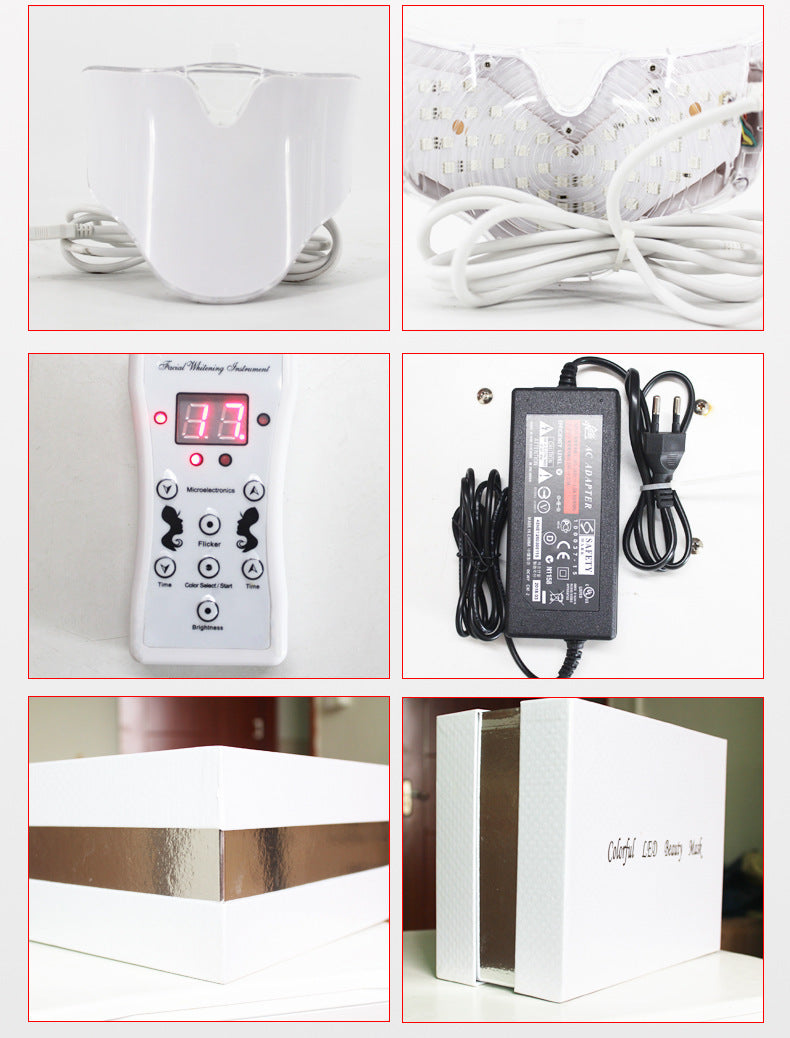 Colorful Micro Electric Phototherapy Beauty Mask – Home Use