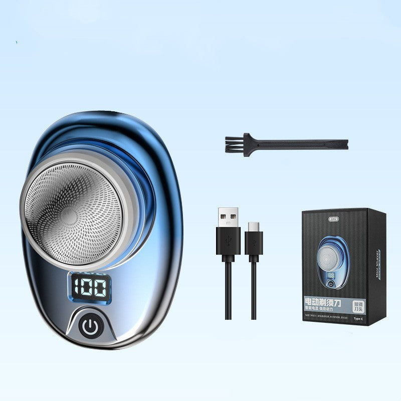 Digital Waterproof Portable Electric Shaver – Travel-Friendly Rechargeable Razor CJ